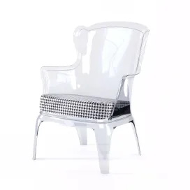 Polycarbonate Modern Accent Chair